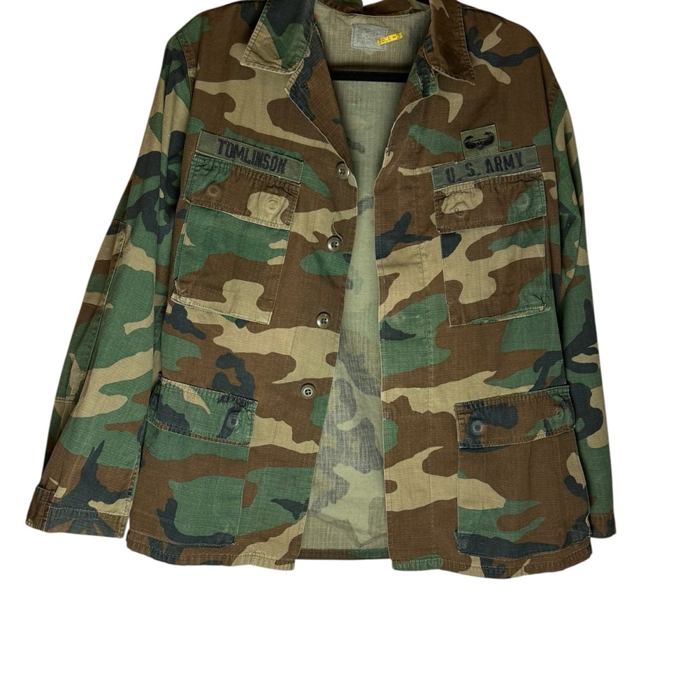 Authentic Military Field Jacket Olive Camo Drab Utility Coat - Picture 3 of 8